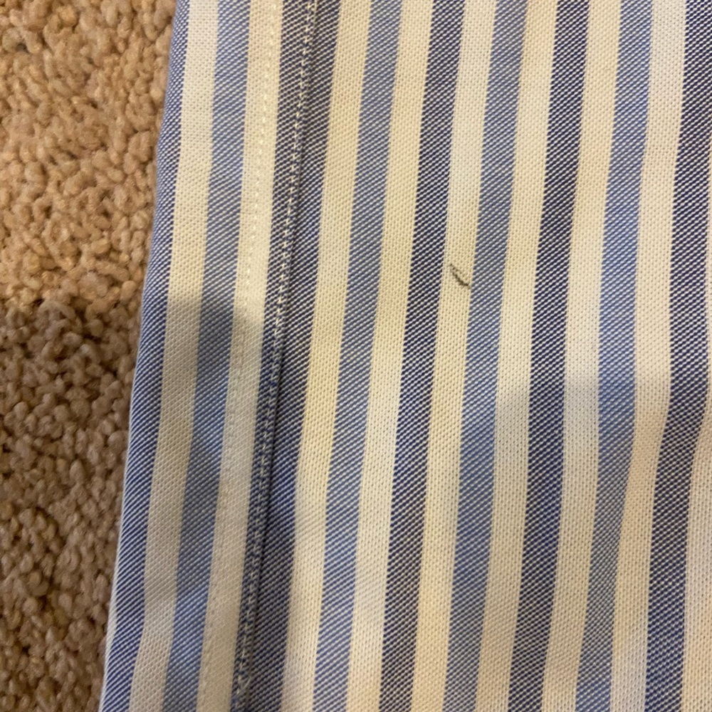 XL Brooks Brothers dress shirt. Pin stripes. Minor imperfections - Picture 5 of 6